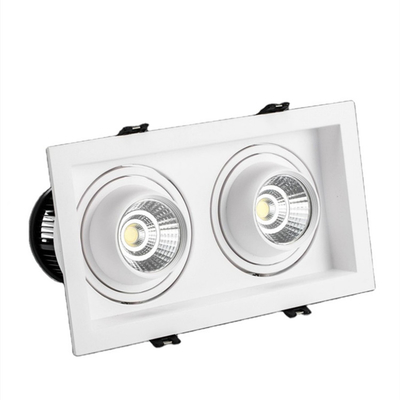 Square Double Head 1920lm สปอตไลท์ติดตั้งบนพื้นผิวป้องกันแสงสะท้อน