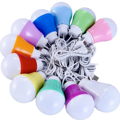 5w 5v หลอดไฟ LED ในบ้าน พร้อมสายและสาย USB สําหรับครอบครัววันหยุด