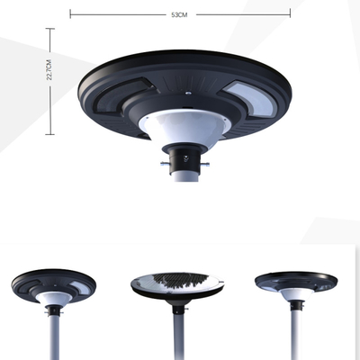 คุณภาพดี ดวงอาทิตย์ UFO สวนแสง สี RGB ด้วยเซ็นเซอร์แสงและรีโมทควบคุมสําหรับสวนสวนและถนน