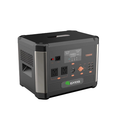 สถานีพลังงานแบตเตอรี่แบบพกพา 1.5kw พร้อมแผงโซลาร์เซลล์