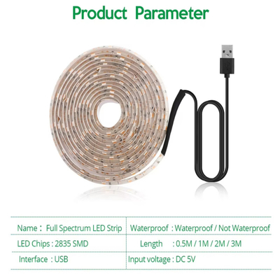 แผ่นพืชเต็มสเปคตรัม แผ่นไฟกันน้ําภายใน แผ่นไฟ LED