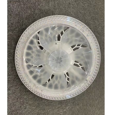 85-265V สํานักงานครัว 3 เกียร์ ความเร็วลมเพดาน Dimmable LED เพดานแฟนแสง