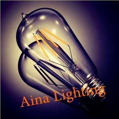 หลอดไฟ LED สไตล์ Filament ประสิทธิภาพสูง 2W E14 E27 AC 176V - 264V 6000k