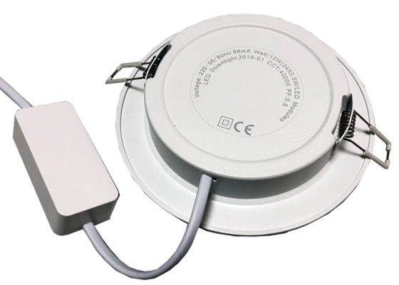 CCT 6000K LED แผงดาวน์ไลท์การ์ดหน่วยความจำ 16G สำหรับห้างสรรพสินค้าหรือห้องนั่งเล่น