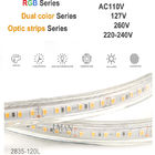 12V DC RGB 2835 2700K 30LEDS + 2835 6500K 30LEDSSmart ไฟ LED RGBW แบบยืดหยุ่น