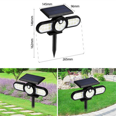 ภูมิทัศน์ Cri70 Pir Sensor Solar Light สำหรับ Yard Hotel