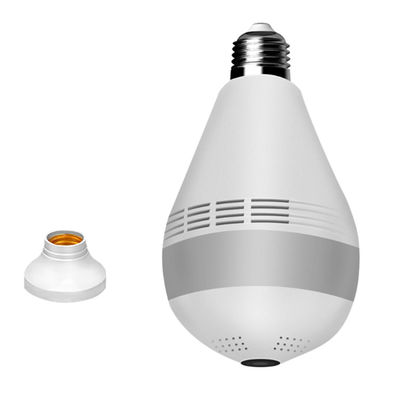 การรักษาความปลอดภัยภายในบ้าน 1080p กล้องซ่อนหลอดไฟในร่ม Wifi Wireless Baby Monitor สำหรับร้านค้าขนาดเล็ก