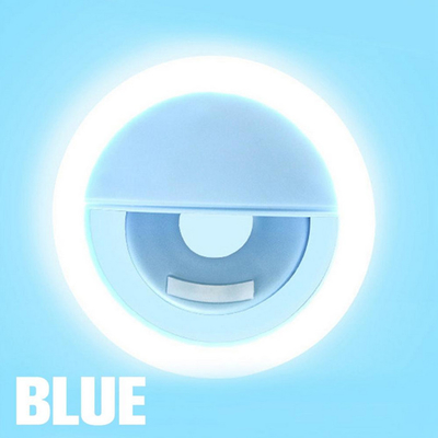 Cri70 Selfie Led Ring Light การถ่ายภาพความงามแฟลชคลิปบนโทรศัพท์แบบพกพาแบตเตอรี่ดำเนินการ