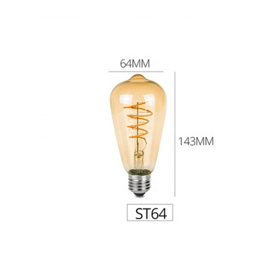 อินพุต Ac220-240v หลอดไฟ LED Filament E27 B22 และ E14 Base