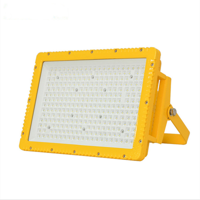 Ip65 นำโคมไฟกันระเบิดทรงกลมและทรงสี่เหลี่ยมสีเหลืองสำหรับสถานที่ทำเหมือง