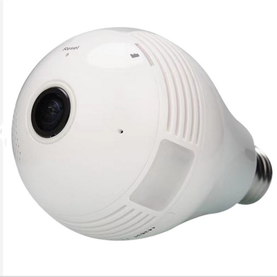 1080p 3mp E27 ฐานกล้องหลอดไฟมุมมอง 360 องศา
