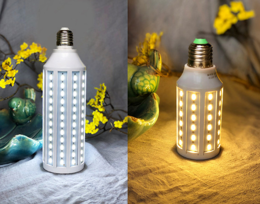 หลอด LED ทรงข้าวโพด LED กระจายความร้อนได้ 360° พร้อมแสงสีขาวและตัวขับคงที่