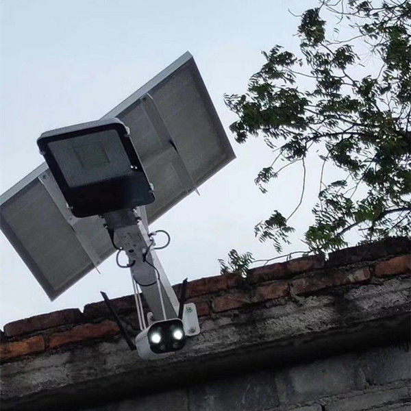 ไฟถนนพลังงานแสงอาทิตย์พร้อม WIFI และไฟกล้องรักษาความปลอดภัย 100W สำหรับ Gate